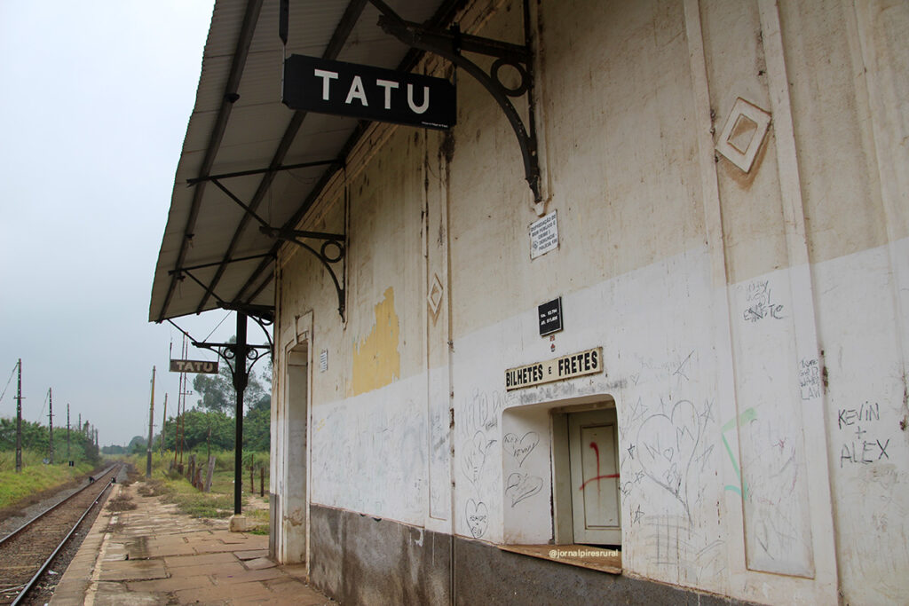 Estação ferroviária do bairro Tatu Foto:Jornal Pires Rural